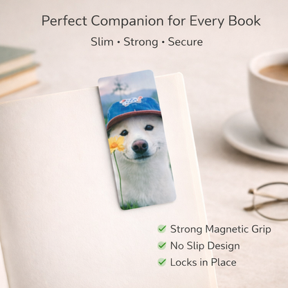 Cute Pet Stickers Pack of 8 | Waterproof Multicolour Animal Stickers for Kids Magnetic Bookmark (Cute pets, Multicolor)