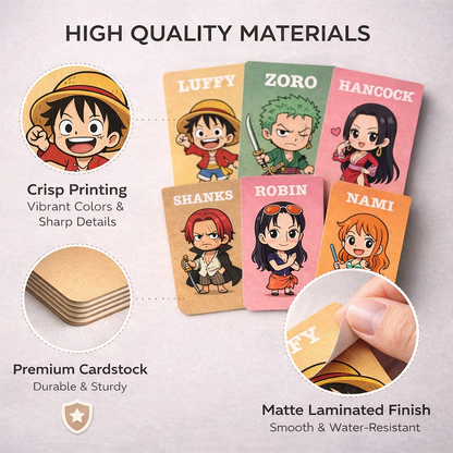 ONE PIECE Magnetic Bookmarks | Aesthetic Set (6 Pack) Magnetic Bookmark (One Piece, Multicolor)